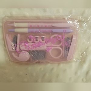 Vintage Pink Hello Kitty Pink Office Supplies Stapler Pen Pencils